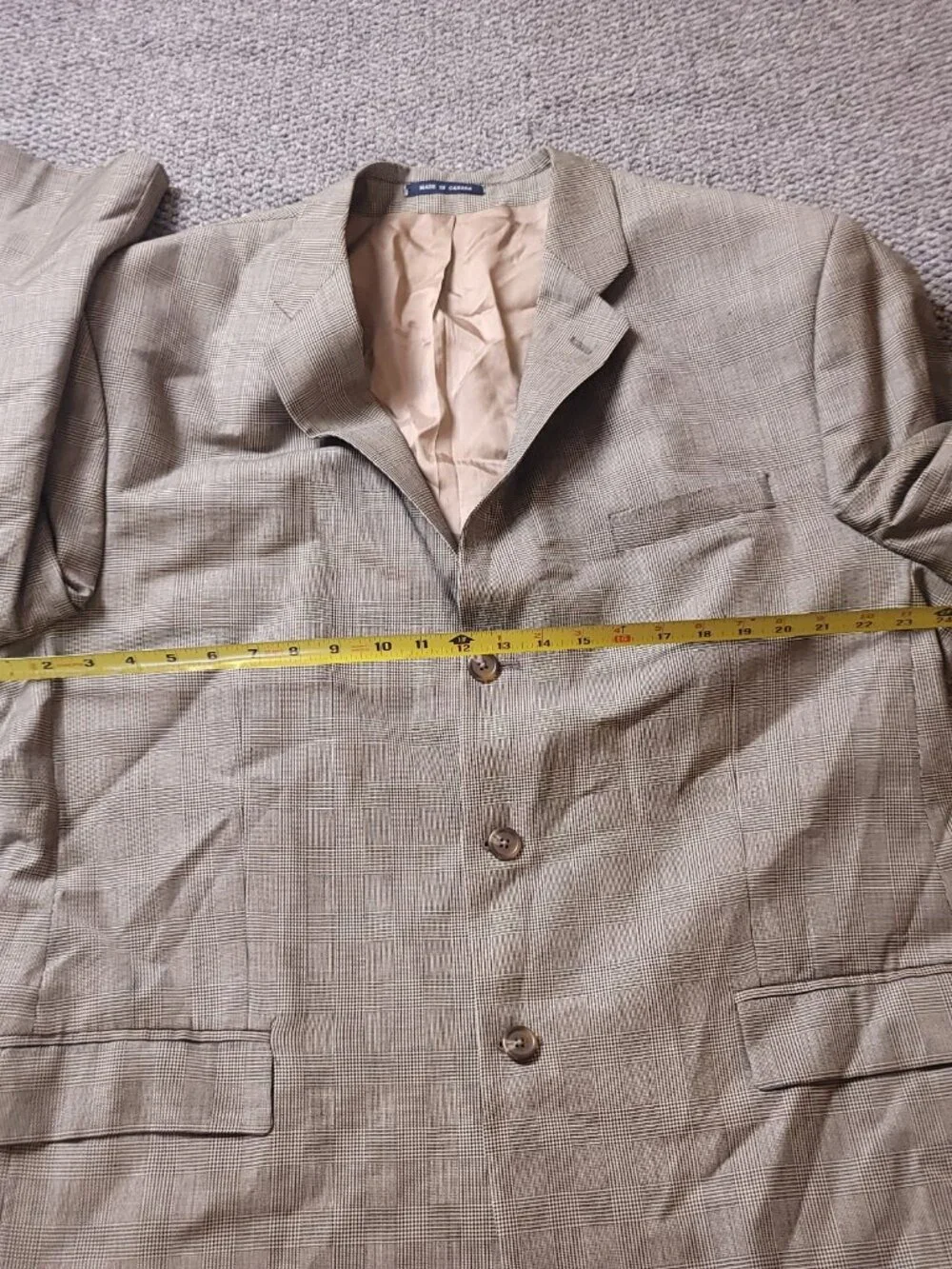 Polo Ralph Lauren Blazer Mens 48L Wool Boyds Philadelphia Beige Suit Jacket